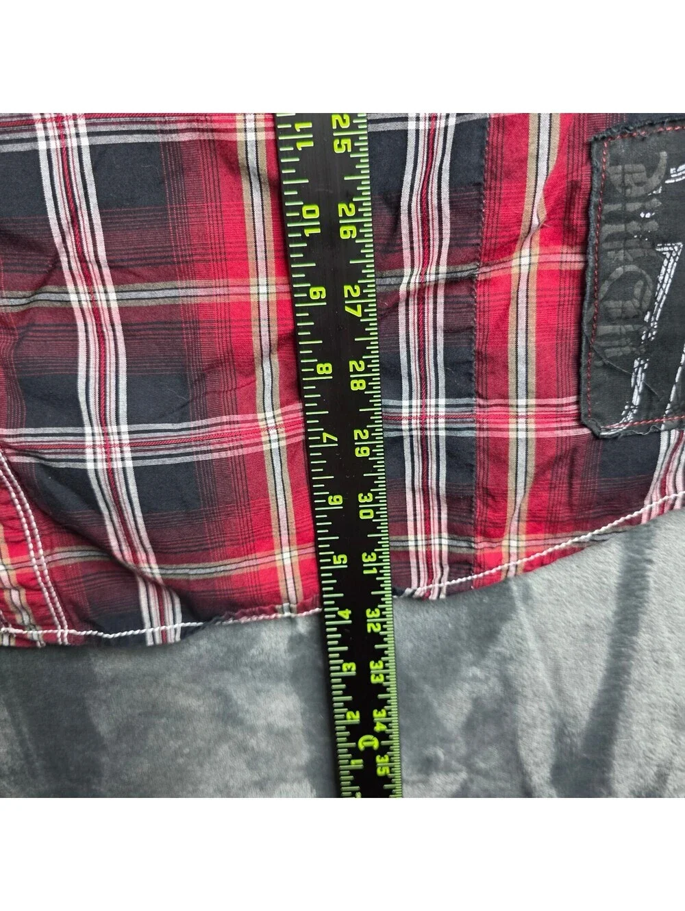 Harley Davidson Men's Red and Black Plaid Short Sleeve Snapped, Siz 2XL